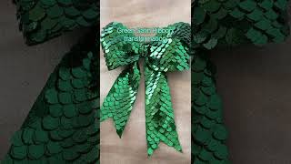 #DreamTrackAI Green satin ribbon transformation #craft #j4vlogs