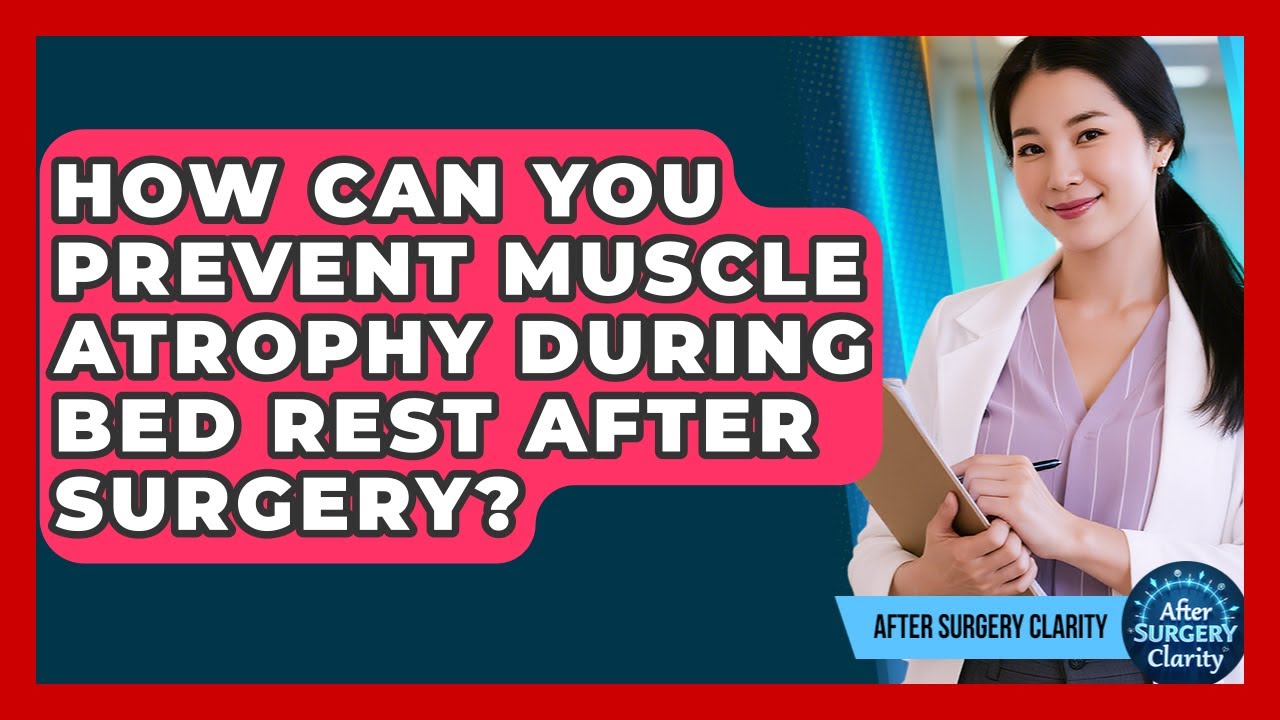 How Can You Prevent Muscle Atrophy During Bed Rest After Surgery? - After Surgery Clarity