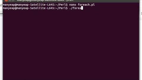Perl Foreach Loop Example