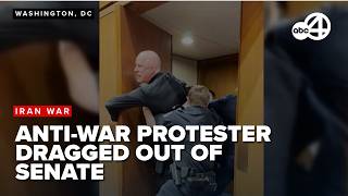 Anti-War Protester Forcibly Dragged Out Of Senate After Outburst