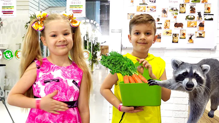 Diana and Roma learn to care for animals. Funny animal stories for kids!