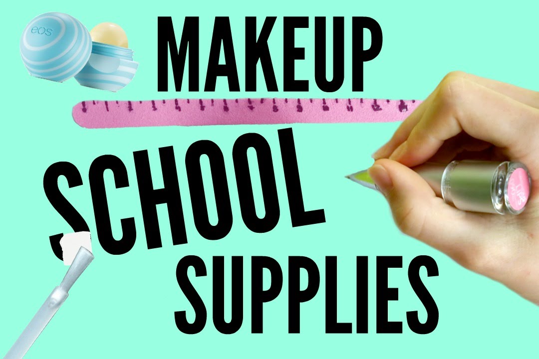 school supplies makeup