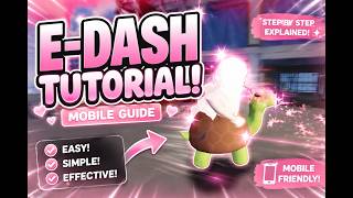 How to E-Dash in Evade! (Easy Tutorial)