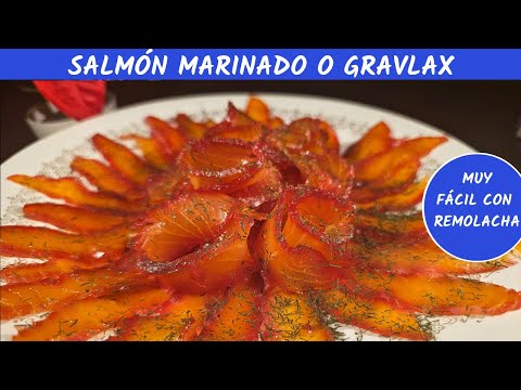 Salmon marinated with beetroot or gravlax Patricienta Cook cooking recipes