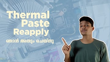 how to reapply thermal paste malayalam