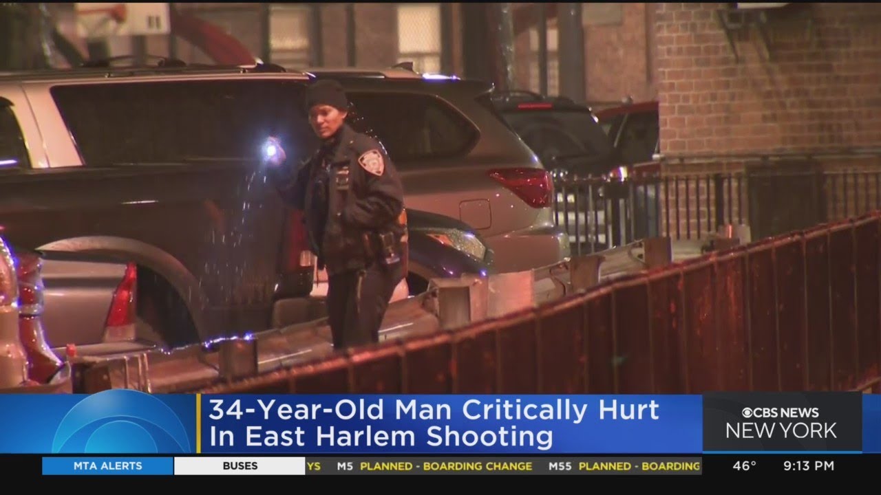 34-Year-Old Man Critically Hurt In East Harlem Shooting - YouTube