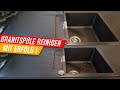 Granitspüle reinigen, Quarzkomposit Spüle reinigen! Küchenspüle Grundreinigung!