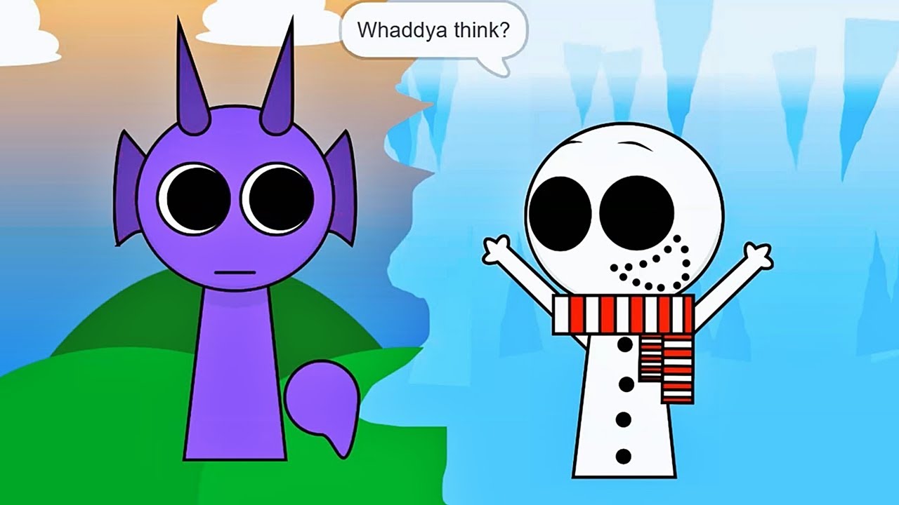 Sprunki Meets Snowy ❄️ Remix - Animation Meme