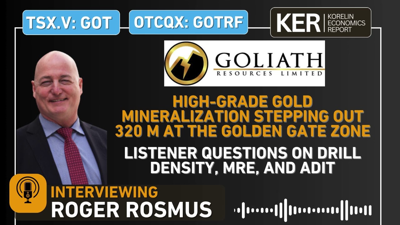 Goliath Resources–320m Step-Out At Golden Gate Zone, Listener Questions - Drill Density, MRE, & Adit