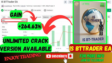 IS BTTrader EA – MT4 | Fully Unlocked Auto Forex Robot | No DLL | Fast, Smart, Profitable | BEST EA|