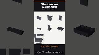 Workbench Essentials STL Pack #Shorts