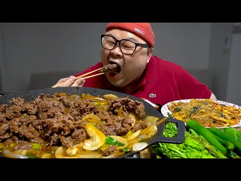 [고아재의 <strong>소소</strong> 먹방] 소불고기1.8kg 설탕에다가 재워서 하세요!│Beef Bulgogi Mukbang Eatingshow