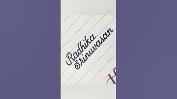 #radhika #name #handwriting @SamsHandwriting