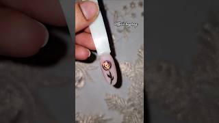 Elegant 3D Chrome and cat-eye Rose Nail Art Tutorial 🥀💅