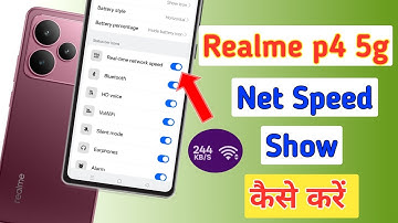 Realme p4 5g me internet speed kaise dakhe | speed meter in realme p4/data speed meter in realme p4