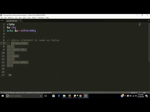 question mark in php | if condition in php