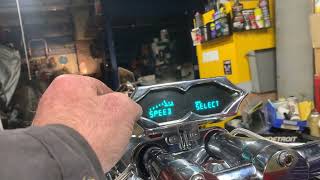 Dakota Digital MCV-7000 speedometer Harley tacho setup RPM @CustomCruisersLimited 