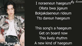 Agust D - 해금 Haegeum Lyrics Romeng