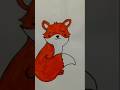 Easy fox drawing #fox#drawing#shorts#easydrawing#art#artist#reels#youtubeshorts
