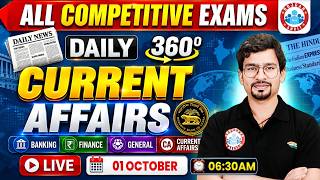 Current Affairs Today | 01 October Current Affairs 2026 for Bank Exams ,Daily Current Affairs 2026