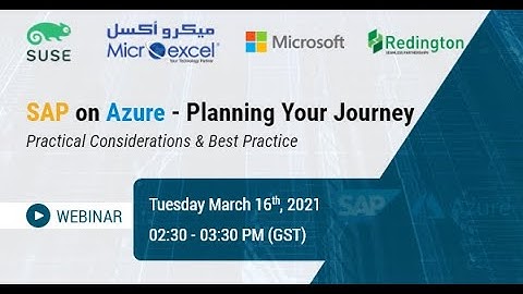 SAP on Azure Webinar | Planning Your Journey 2021 | Microexcel Technologies LLC