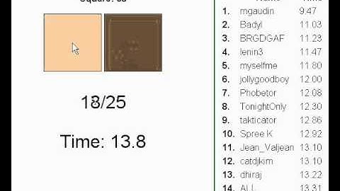Chessboard visualization speed test 5