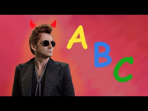 Learn alphabet with Crowley #goodomens #ineffablehusbands