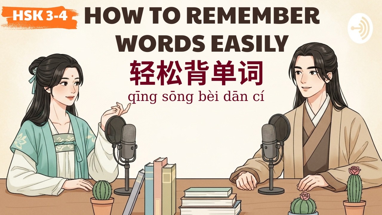 HSK 3-4 | 背单词的轻松法  | How to Remember Words Easily | Learn Chinese Podcast