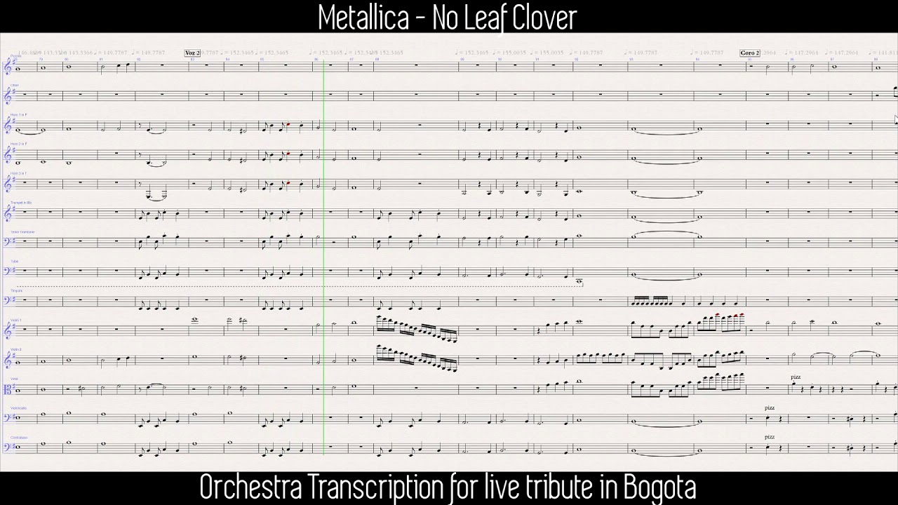 Metallica - No Leaf Clover (Full Score Orchestra Transcription)