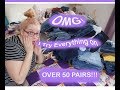 I TRY ON EVERYTHING IN MY CLOSET: JEANS || OVER 50 PAIRS!!