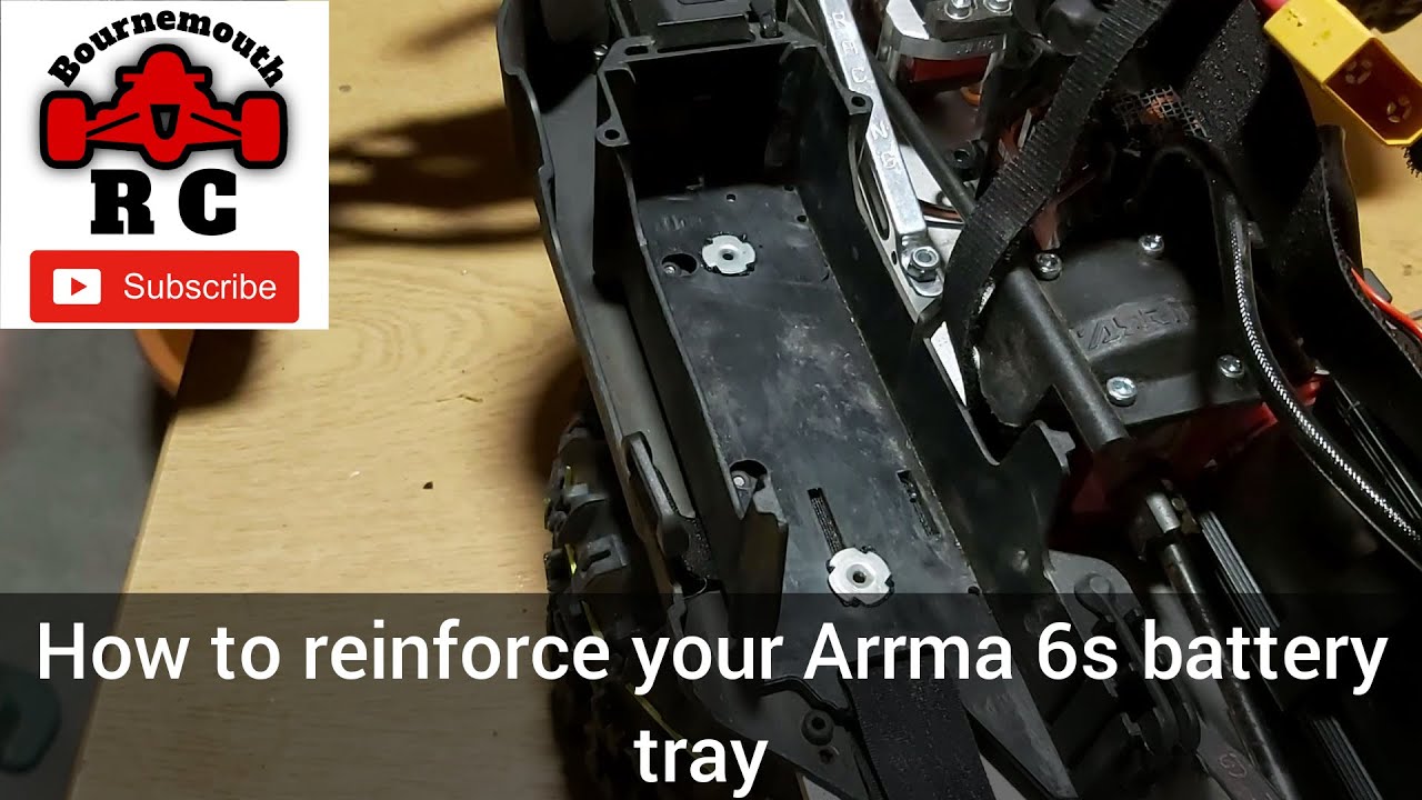 How to reinforce your Arrma 6s Battery tray YouTube