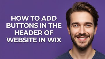 How to Add Buttons In The Header Of Website In Wix - GUIDE!