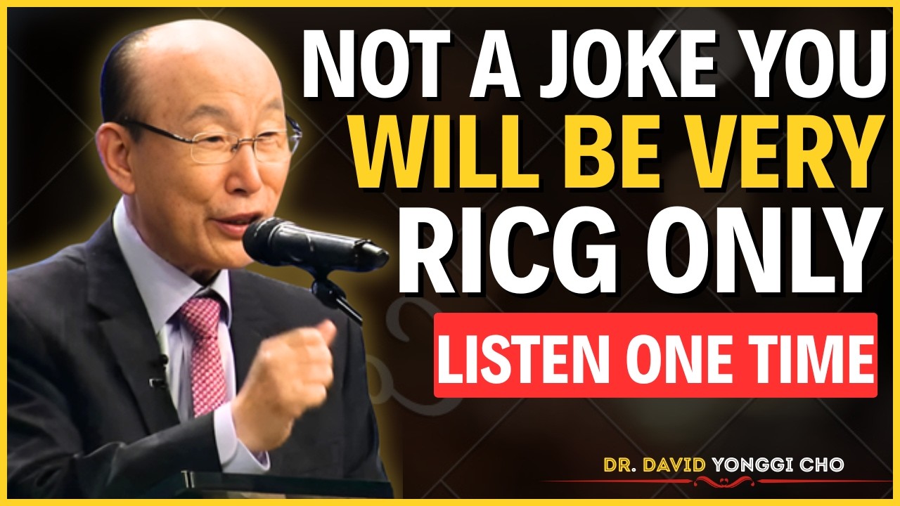 IT'S SCARY! YOU WILL BE RICH - JUST LISTEN ONE TIME | Money will come to you | Dr David Yonggi Cho