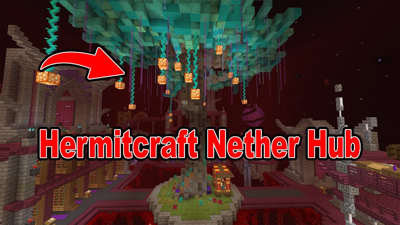 Nether Hub Base Tour Part 1 in Hermitcraft Season 9 World Download | Hermitcraft Season 9 World Tour