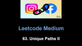 Leetcode 63. Unique Paths II (dp)