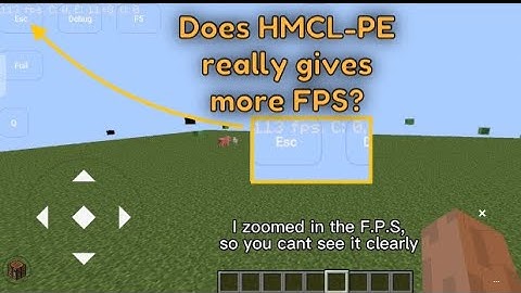 HMCL-PE more FPS than Pojavlauncher? (hello minecraft launcher)