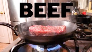 Cooking a Steak In a Carbon Steel Pan