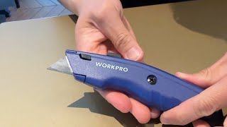 WORKPRO Premium Utility Knife BLUE!