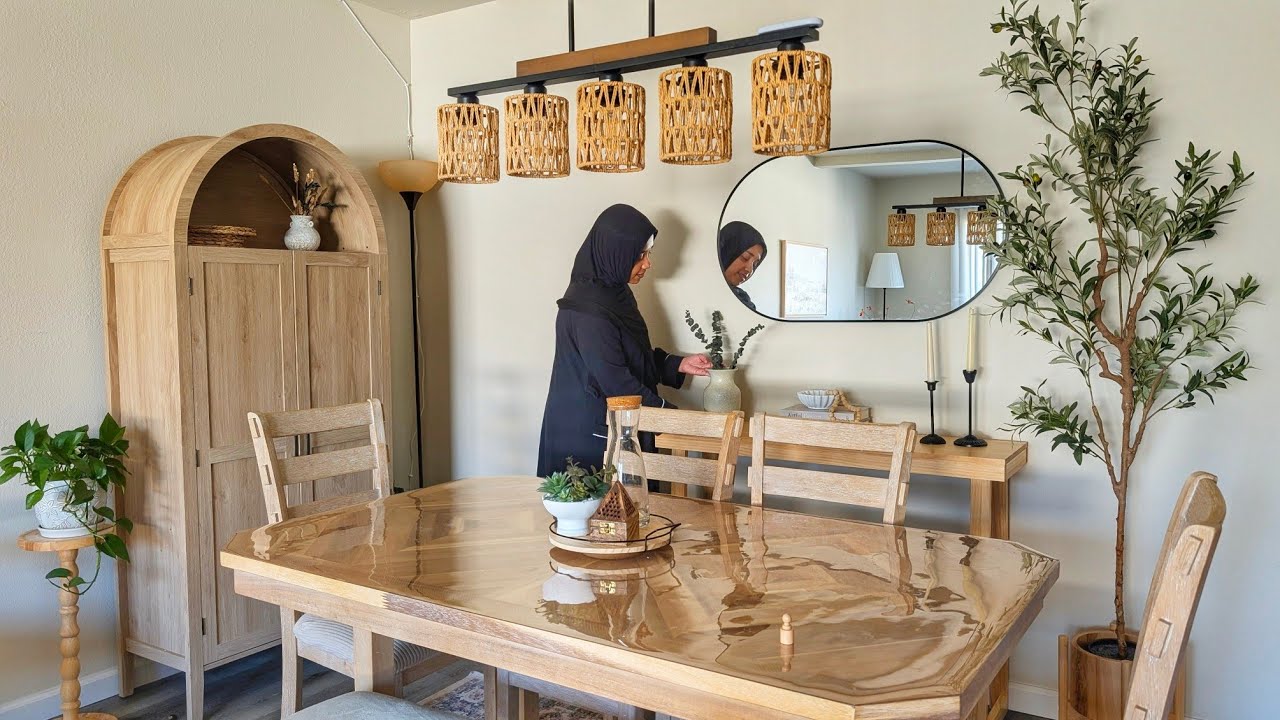 ঘরে ফিরেই শান্তি লাগে | My Cozy Dining Room Makeove🌿