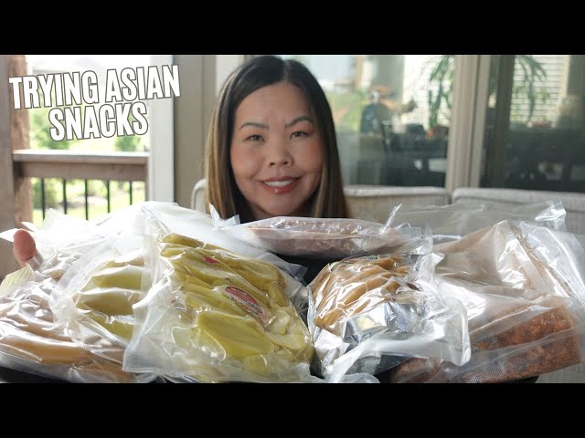 TRYING OUT ASIAN SNACKS ~ CHICKEN SKIN, PICKLED TAMARIND, PICKLED BABY MANGOS