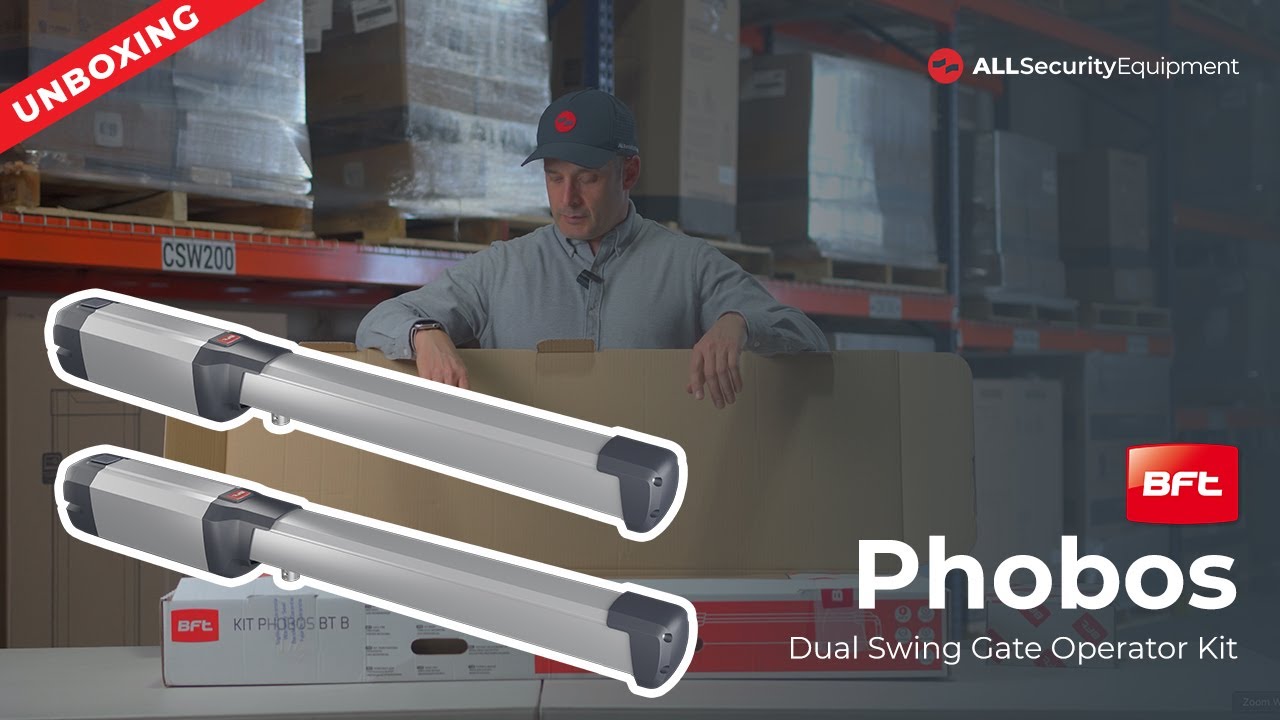BFT Phobos BT B40 Dual Swing Gate Opener Kit | All Security Equipment