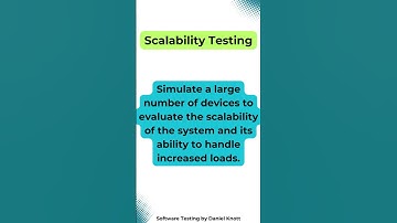 Scalability Testing #softwaretesting #iot #iottesting