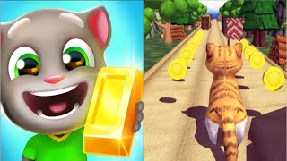 Hyper Tom Gold Run vs Jungle Cat Run - Gameplay HD screenshot 2