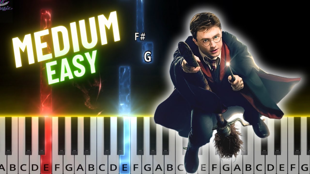 Harry Potter | Hedwig's Theme | Medium - Easy | Piano Tutorial - YouTube