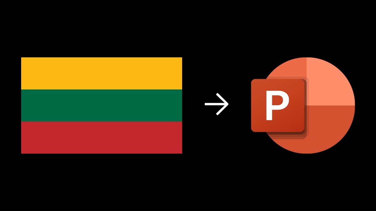 Constructing Flags in PowerPoint: Lithuania
