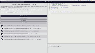 Intermediate Algorithm Scripting: Drop it