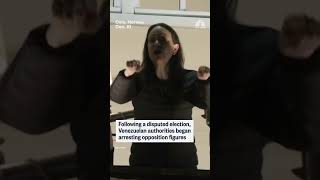 Nobel Peace Prize laureate María Corina Machado greets supporters in Oslo