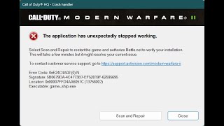 Modern Warfare 2/MW2 Error Code 0xe24c4a02 (0) N - FIX - DO NOT PRESS THE SCOREBOARD