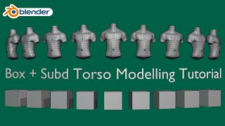 Blender Tutorial - Easy Torso 3d Modelling