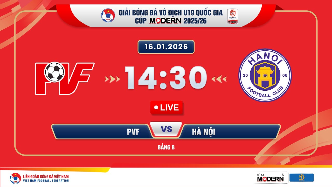 🔴Trực tiếp: PVF vs Hà Nội |